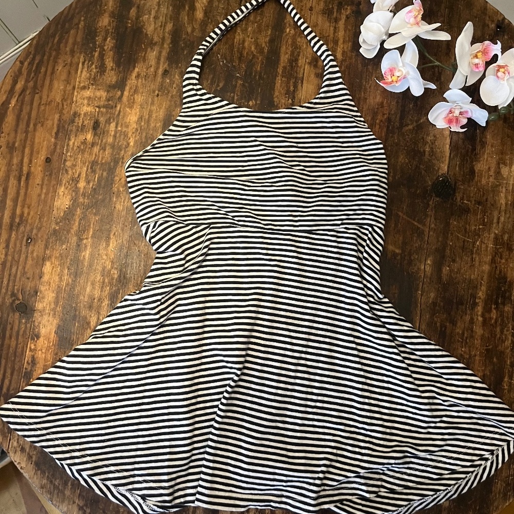 old navy halter neck striped